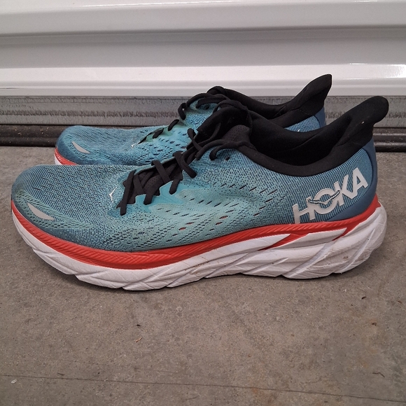 HOKA MENS Blue Running Shoes - Picture 1 of 7